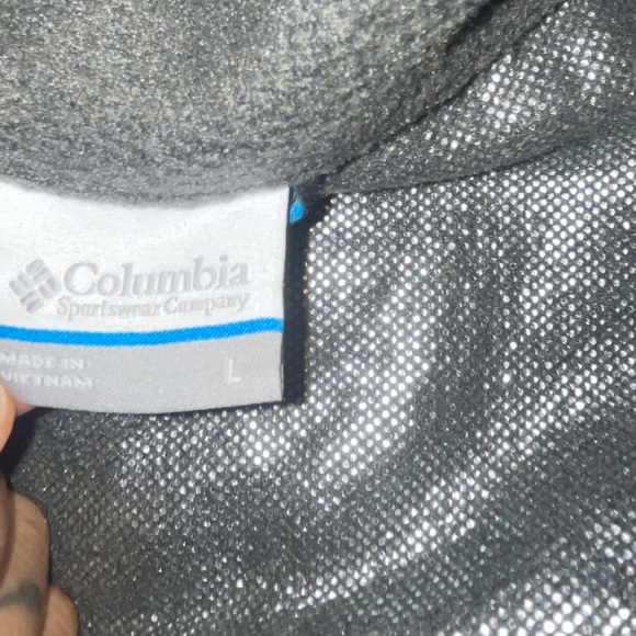 Columbia Interchange 2-in-1 Jacket Detachable Fleece Omni Tech No Hood Green L - Picture 10 of 13